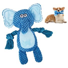 Oziral Dog Toy, Sounding Toy, Chewing Toy, Cute, Educational Toy, Sound, Playing Dogs, Stress Relief, Lack of Exercise, For Pets, Suitable for Small and Medium Dogs, Blue (Elephant)
