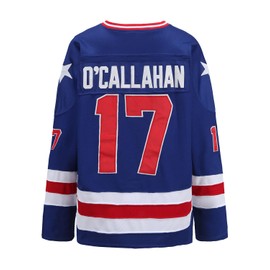 Hockey Jersey of USA 1980 Olympic Team Jerseys #17 Jack O'Callahan Stitched Letters and Numbers White S-XXXL