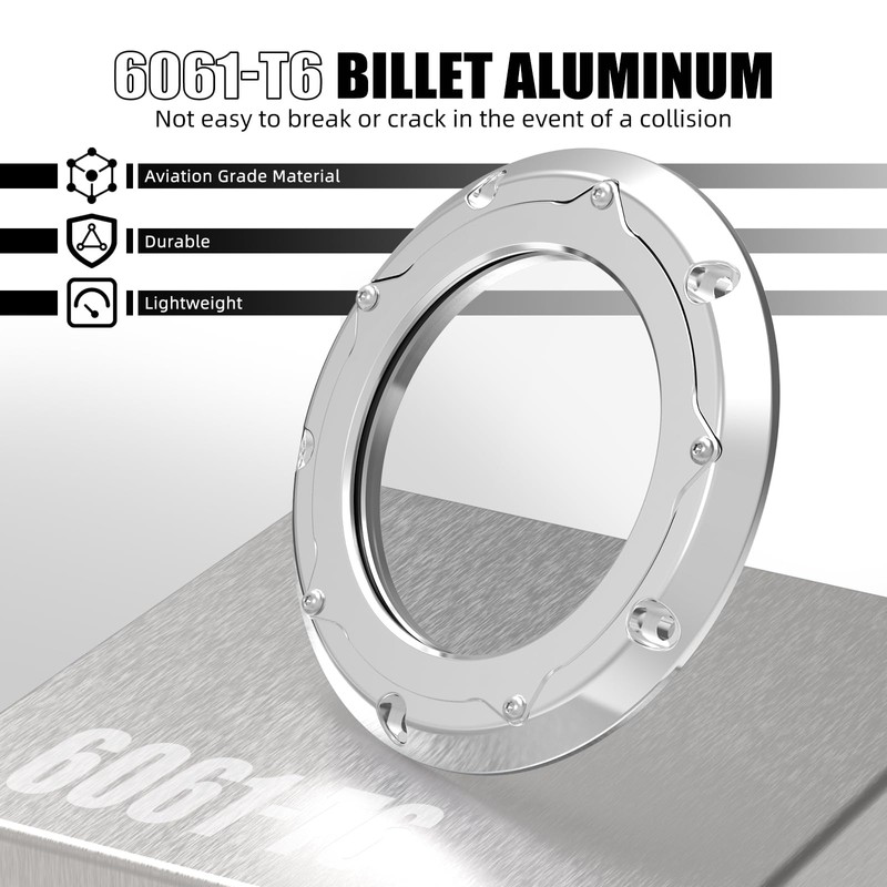 NICECNC Chrome Derby Cover Clear Derby Clutch Cover Clutch Protection