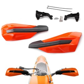 PRO CAKEN Universal Dirt Bike Handguards Motorcycle Hand Guards Plastic Bracket for SX SXF EXCF XCW XCF XC 50 60 85 125 150 250 350 450 500 2017-2021 - Orange