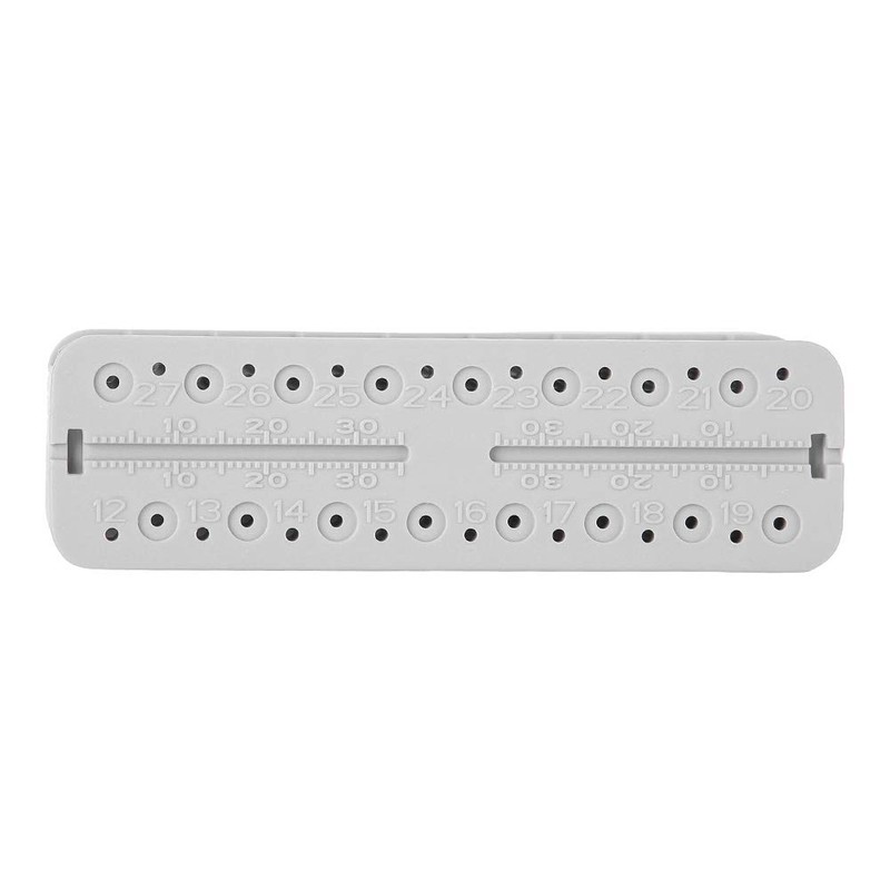 Dental Endo Block Files Measuring Tools Endodontic Ruler Test Board,