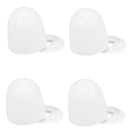 Angoily 4pcs Decorative Toilet Bolt Caps with Washers High Profile Bathroom Toilet Accessories Easy to Install Bolt Covers for Standard