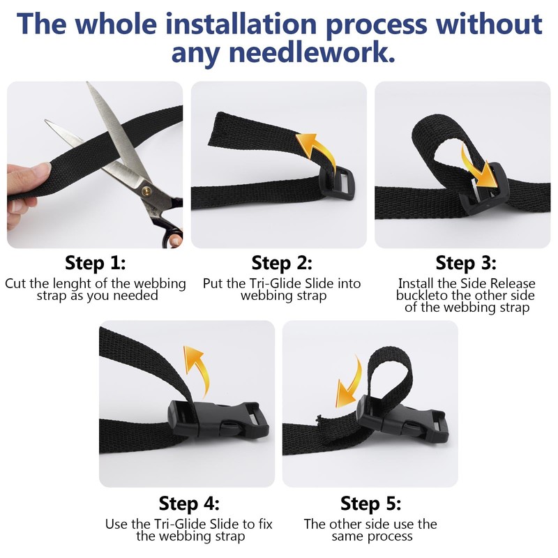 BREANIFULL 20 m Webbing 25 mm Nylon Webbing Strap with