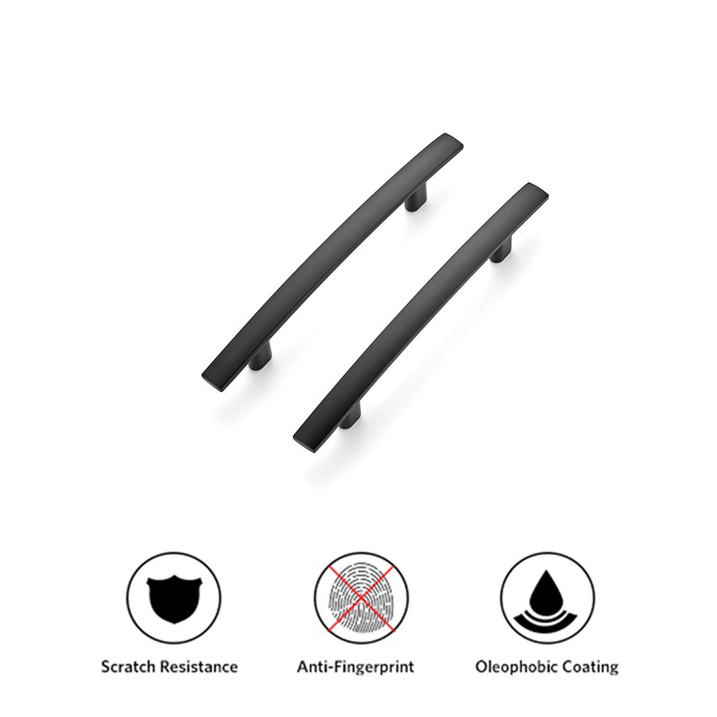 Ravinte 30 Pack | 6'' Curved Cabinet Pulls Matte Black