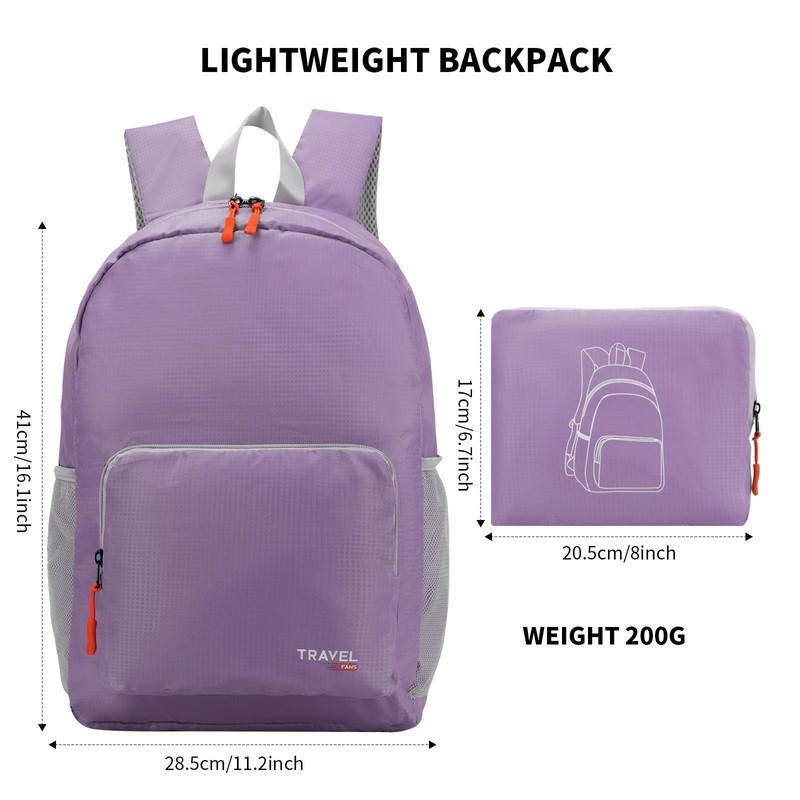 Lightweight Foldable Backpack 20-35L Student Backpack Small Waterproof Durable and