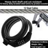 E Scooter Lock,Bike Lock Combination Lock Cable Compatible for Xiaomi