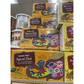 Trader Joe's 3 Packs Trader Joe's Spiced Chai Black Tea 20 Tea Bags 2.2 oz Each Pack