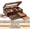 HOUNDSBAY Ring & Cufflink Box Padded Jewelry Tray | Accessory