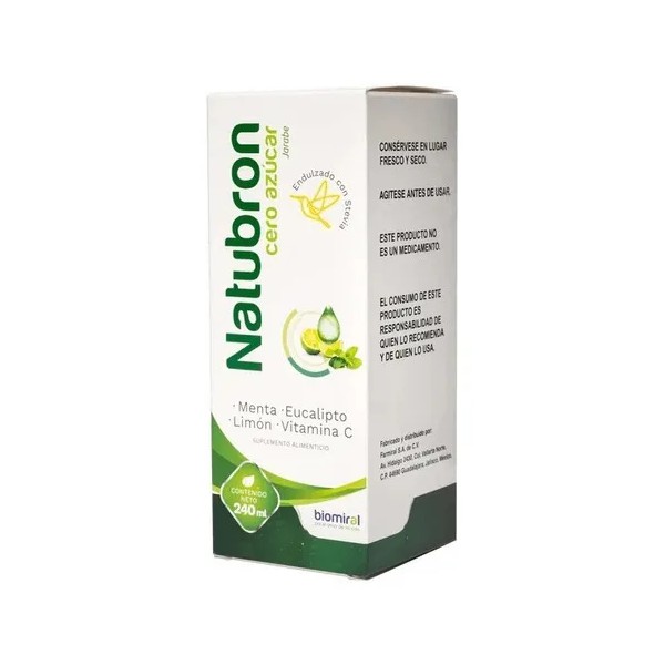 Natubron Cero Azúcar Jarabe 240 Mlm Biomiral