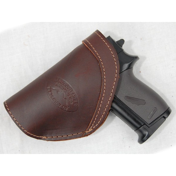 Barsony Brown Leather Inside The Waistband Holster for Walther PP PPK PPKS Right