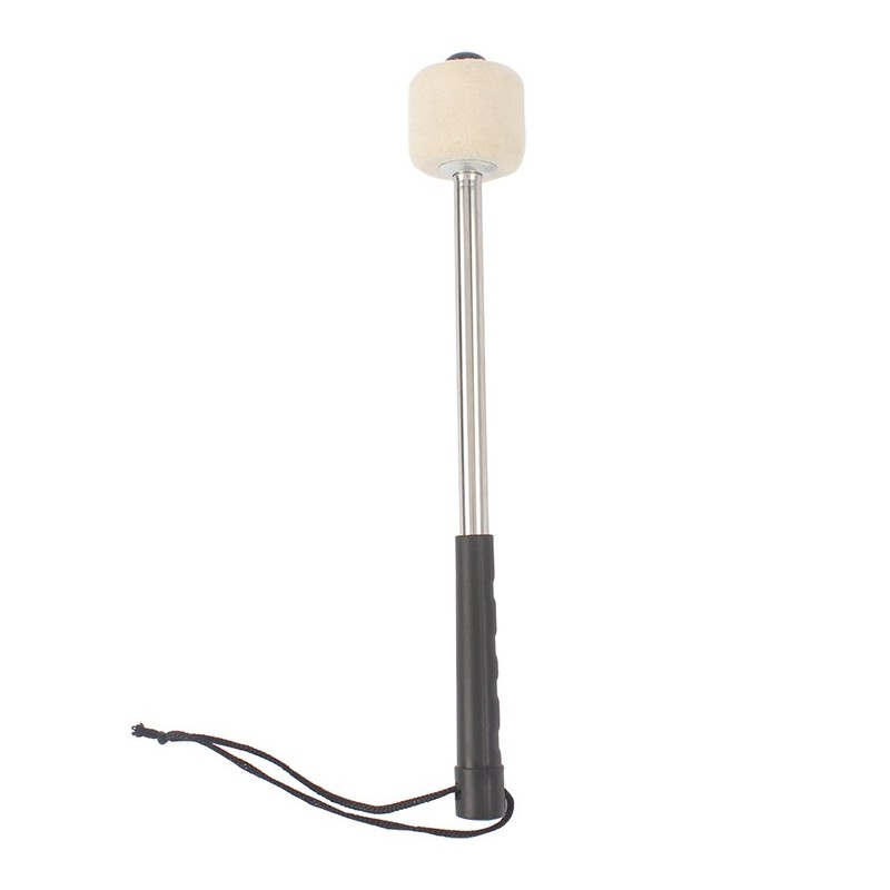 Bass Drum Mallet, Durable Wool Felt Head Metal Drumstick Mallet
