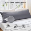 Bedsure Body Pillow Cover - Silver Grey Long Cooling Pillow