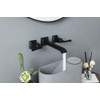 SITGES Bathroom Wall Faucet, Heavy Duty, Brass Constructed Wall Mount