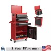 EXCELO 2in1 Rolling Toolbox Multi-Function Box For Garage Workshop With