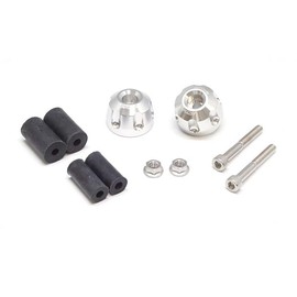 Active 60800233 Aluminum Bar End Revolver, Silver, φ33-L22.5