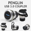 PENGLIN 2Pack USB 3.0 Panel Mount Coupler, USB Pass Through