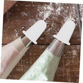 BESPORTBLE - 3 fundas para boquilla de tuberías pequeñas protectoras de punta de glaseado, acoplador, punta de tubería, revestimiento de silicona, fundas de punta de tubo de sombrero puntiagudo