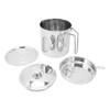 Grease Container 304 Stainless Steel Dustproof Large Capacity Fine Strainer