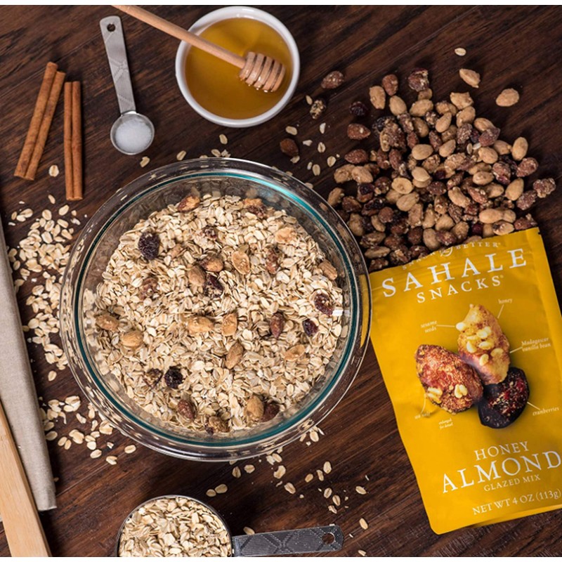Sahale Snacks Glazed Mix, Honey Almonds, 4 Oz