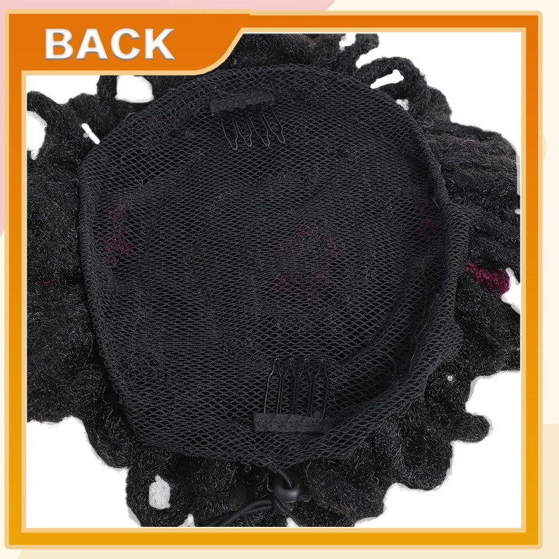 Loc Ponytail for Black Women Loc Petal Bun Loc Buns