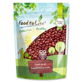 Food to Live - Adzuki Beans, 5 Pounds Whole Dried Azuki Beans (Red Mung Beans), Raw, Vegan, Kosher, Sproutable, Bulk. Rich in Minerals, Dietary Fiber and Protein.