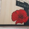 Cutncraft Designs Flanders Field Red Poppy Remembrance Printed Wooden Wall