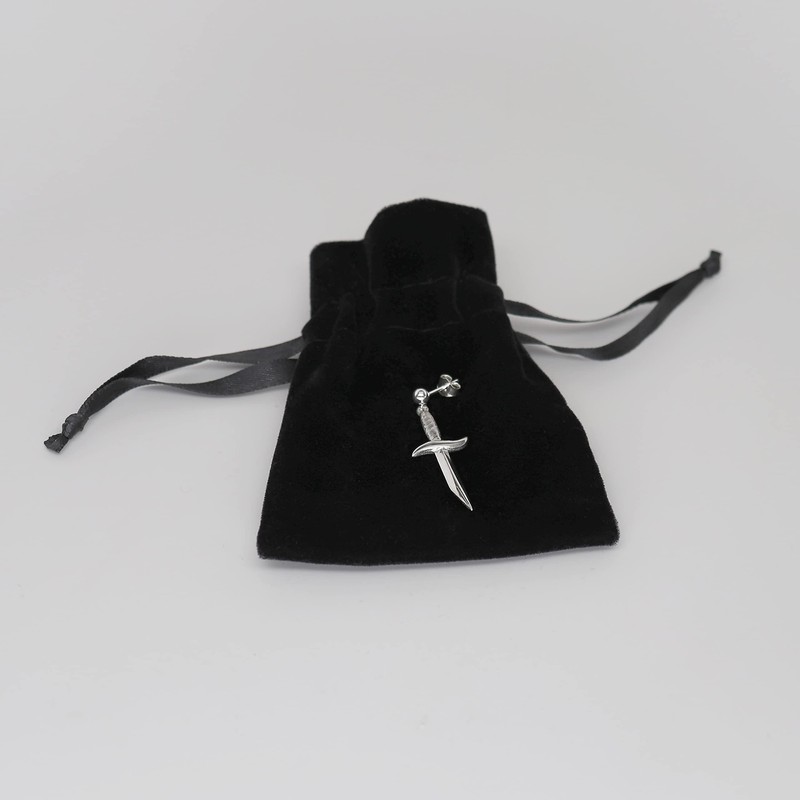 925 Sterling Silver Gothic Dagger Sword Pirate Medieval Renaissance Single