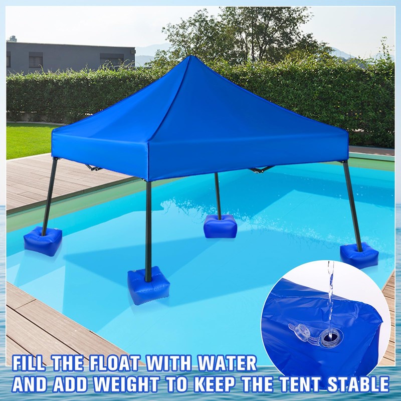 5 Pcs Water Float Kit for Canopy, Including 4 Pcs