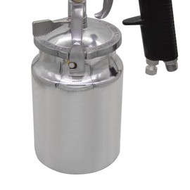 Beduan HVLP Spary Gun 1.8mm Nozzle, Siphon feed Pneumatic Air Sprayer Gun 34oz 1000cc for Low Viscosity Paints Lacquer Enamel Stain Urethane with Air Flow (Black Handle)