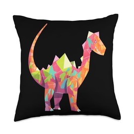 Origami Master Folding Paper Craft Origami Dinosaur Dino Japanese Art Paper Folding Artist Throw Pillow, 18x18, Multicolor