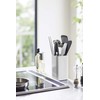 Yamazaki 5183 Kitchen Tool Stand, Square, White, Approx. W 3.7