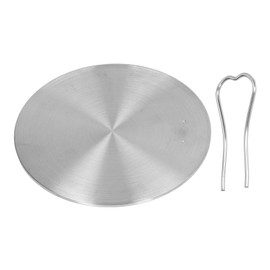 Heat Diffuser Plate Stainless Steel Induction Plate Electric Induction Cooker Diffuser Adapter for Home Kitchen 18# 17.5cm / 6.9in