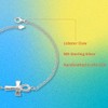 Better Jewelry .925 Sterling Silver Anklet (10, Ankh Cross)