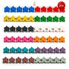 Waldfelsen® 16mm Wooden Meeple Fits Carcassonne (120 Pieces in 12