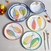 Gofunfun Melamine Dinnerware set for 4, Plates and Bowls Sets,