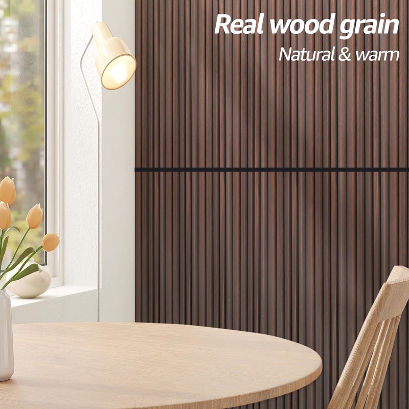 Art3d WPC Wainscoting Panels, 16-Pack 48 x 6 Inch 3D