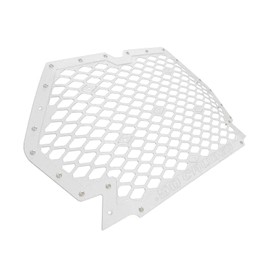 50 Caliber Racing Custom CNC Billet Aluminum Grille fits 2019+ Polaris RZR XP1000, 2019+ XP Turbo, 2018-2019 Turbo S White Powder Coat Finish [5358A9]