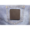 Black 3 Inch Square Blank Patch - by Ivamis Trading
