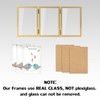 3 Picture Frame 5x7 Golden Triple Hinged MDF Wood with