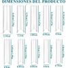 Nivofu 200Pcs Puntas de Uñas Postizas Curvadas en C Largas,