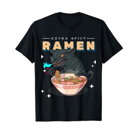 kawaii Kaiju’s Japanese anime kaiju eating ramen noodles T-Shirt