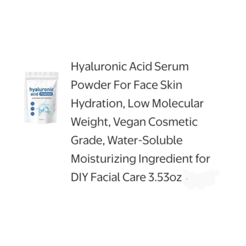 Unbranded Hyaluronic Acid Powder Mask Mix Cosmetic Grade Topical use