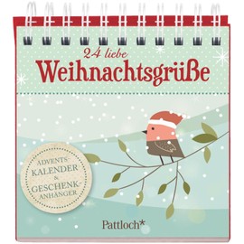 24 liebe Weihnachtsgrüße: Adventskalender & Geschenkanhänger