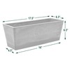 Arcadia Garden Products PSW U45CT Plastic/Stone/Wood Composite Simplicity Window Box,