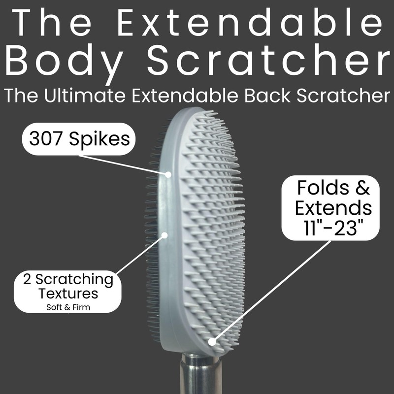 The Ultimate Extendable Back Scratcher, Scalp and Back Massager, &