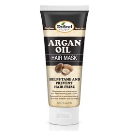 Difeel Mascarilla Capilar Con Aceite de Argan, 8 Oz - Tratamiento Acondicionamiento Profundo para Cabello Seco Con Tratamiento Colorante - Ayuda A Rep