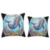 Whale in Fishbowl Marine Life Throw Pillow