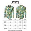 JOGAL Men's Regular Fit Floral Business Shirt Long-Sleeved Button-Down Casual