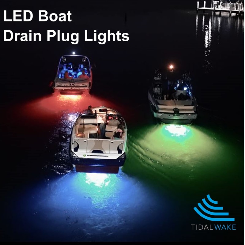 Tidal Wake Plug N' Play IP68 Underwater LED Boat Drain
