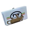 Rattleware Business Card Holder, Stainless Steel, Coffee Cup Design, 05443